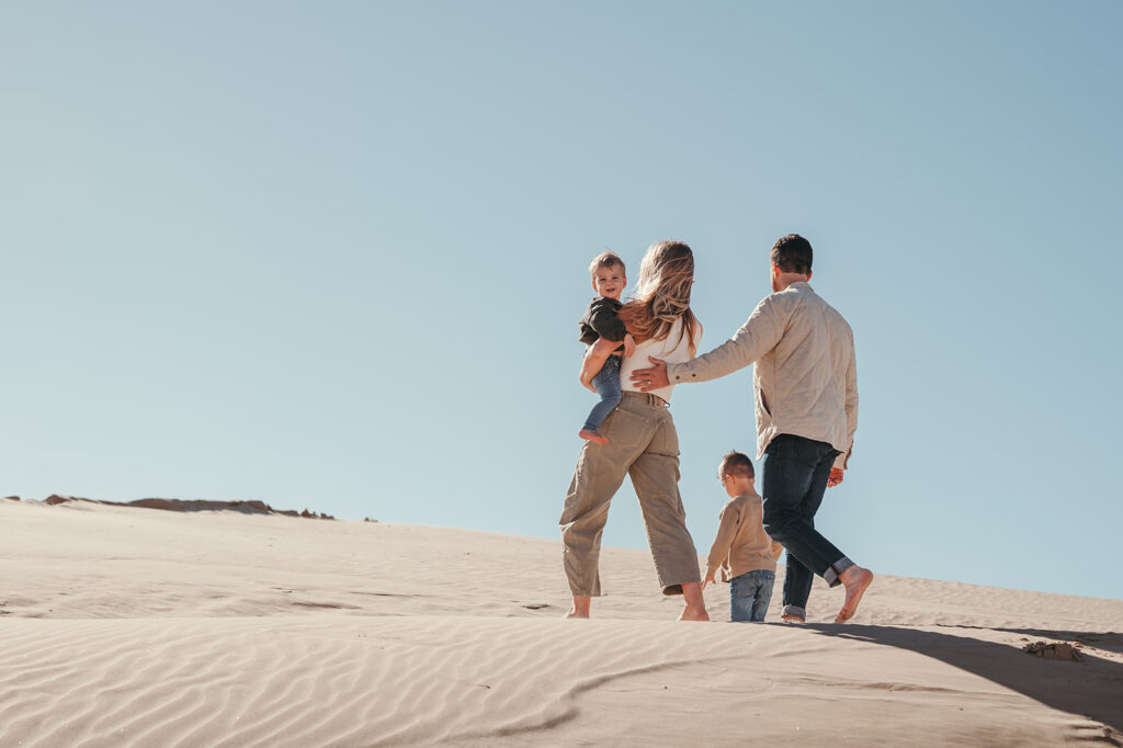 family photo session at the coast 