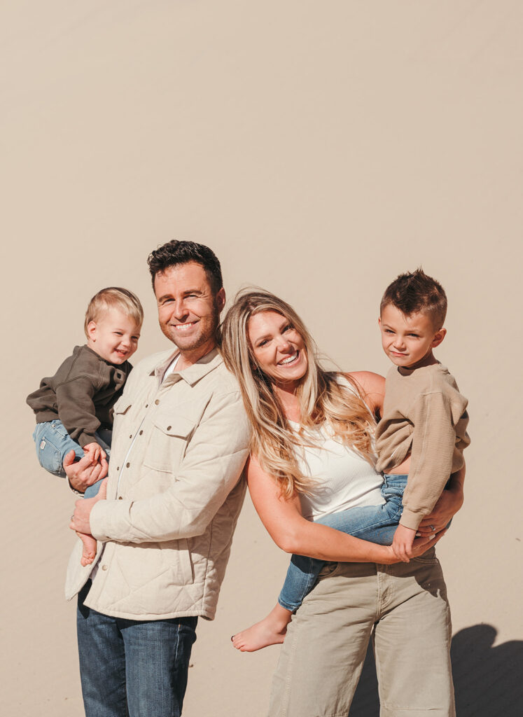 family photos at the coast 