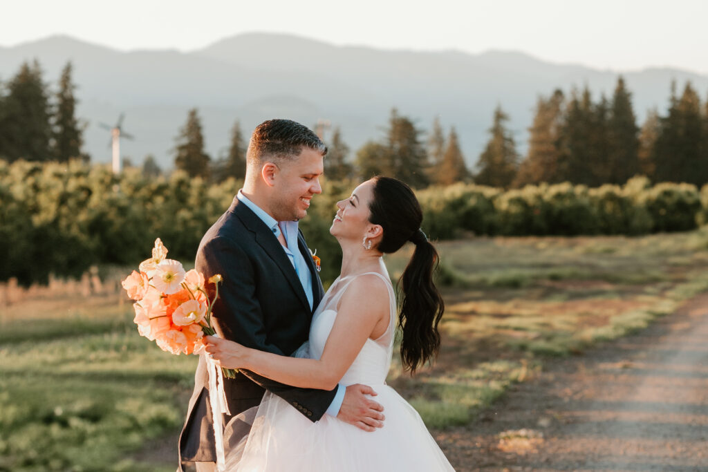 sunset photos at the orchard in hood river