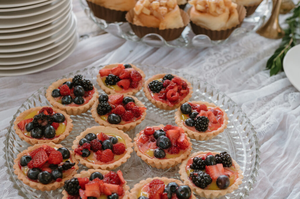 wedding desserts fruit pies