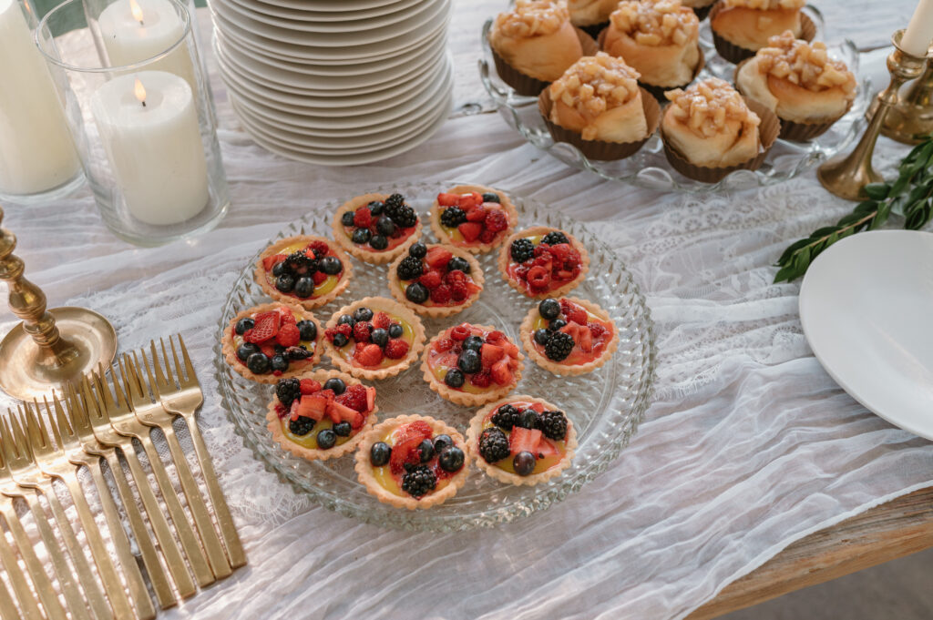 wedding dessert options fruit pies and apple turnovers 