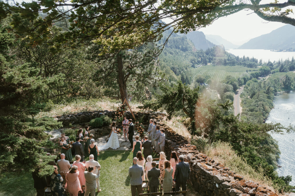 wedding ceremony at the Griffin House