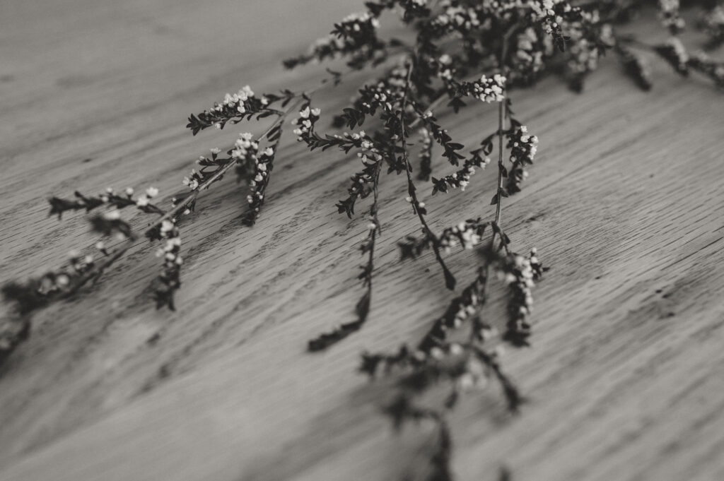 wedding flower details for the reception 