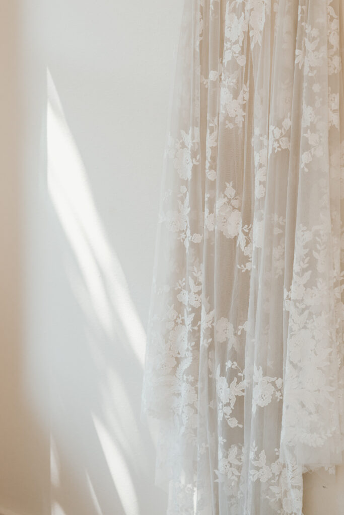 hanging dress in shadows 