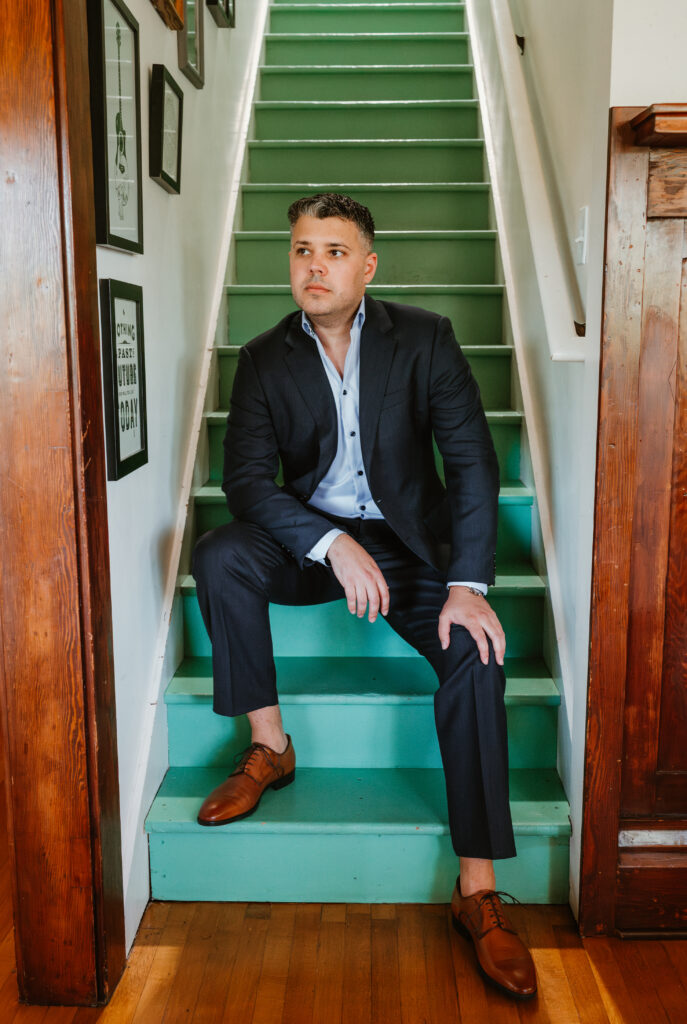 The Orchard Hood River Wedding Groom in airbnb