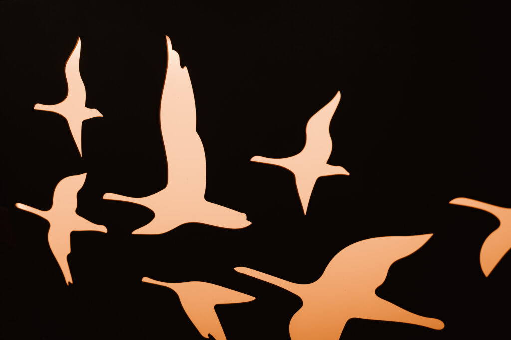 intimate oregon coast wedding reception view of the headlands seagulls logo 